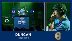 Duncan at the Loop Station World Championship 2023