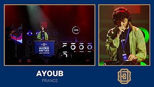 Ayoub at the Loop Station World Championship 2023